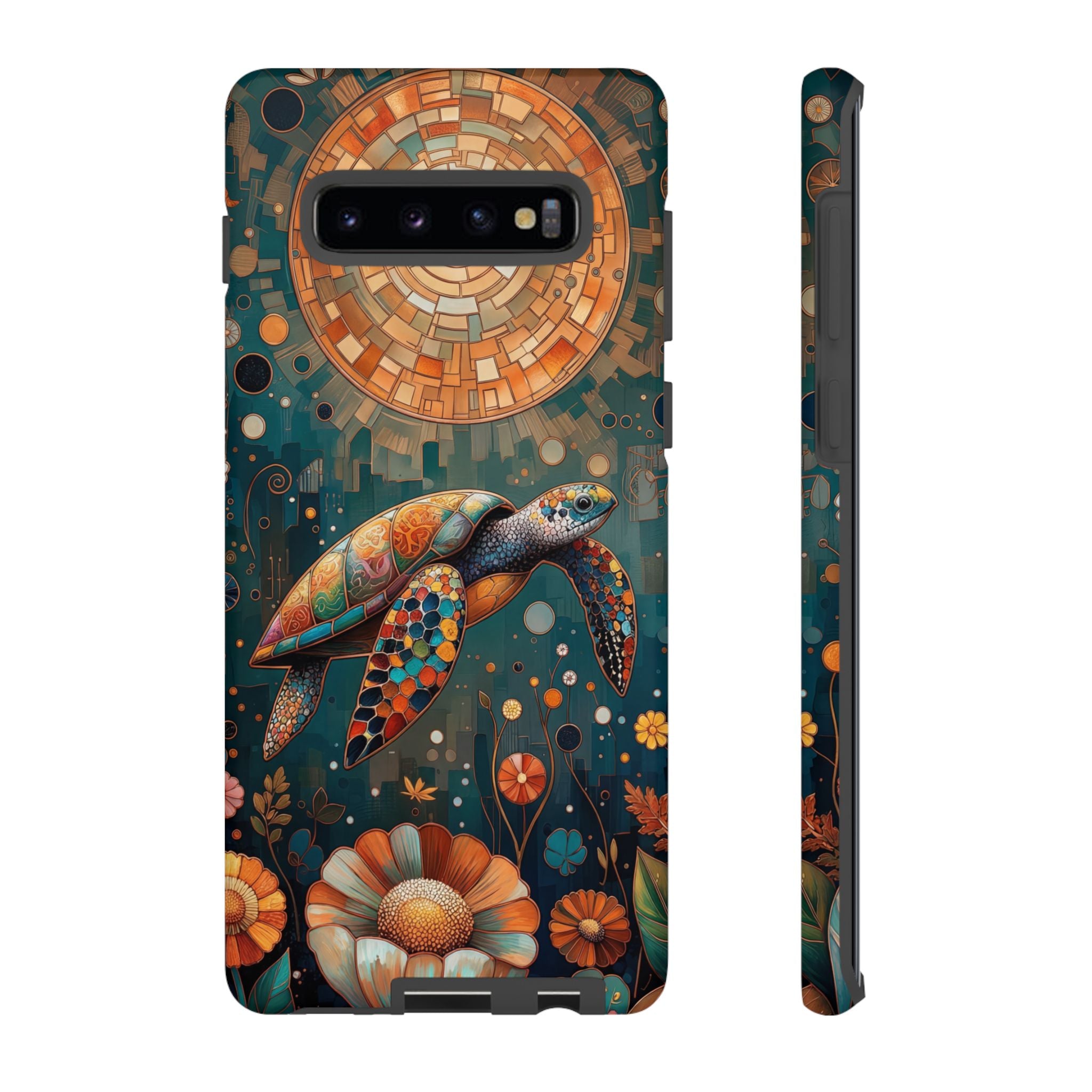 Colourful Mosaic Sea Turtle Samsung Galaxy Case