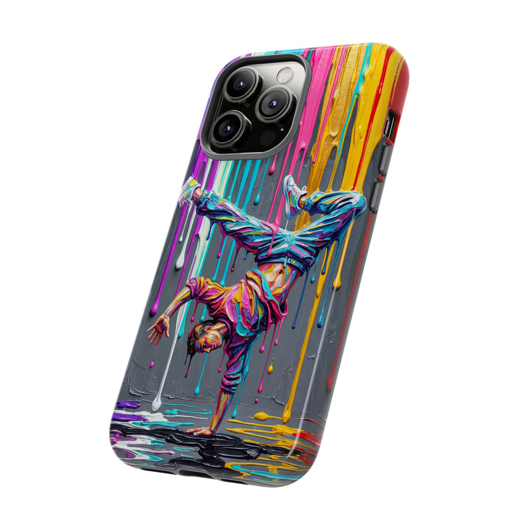 Colorful Breakdancer Graffiti Tough iPhone Case