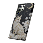 Mystic Fox Moon Samsung Galaxy Phone Case | Celestial Floral Phone Cover