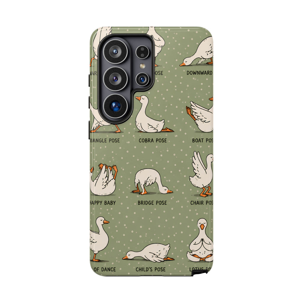 Yoga Goose Samsung Galaxy Phone Case | Funny Goose Yoga Cover