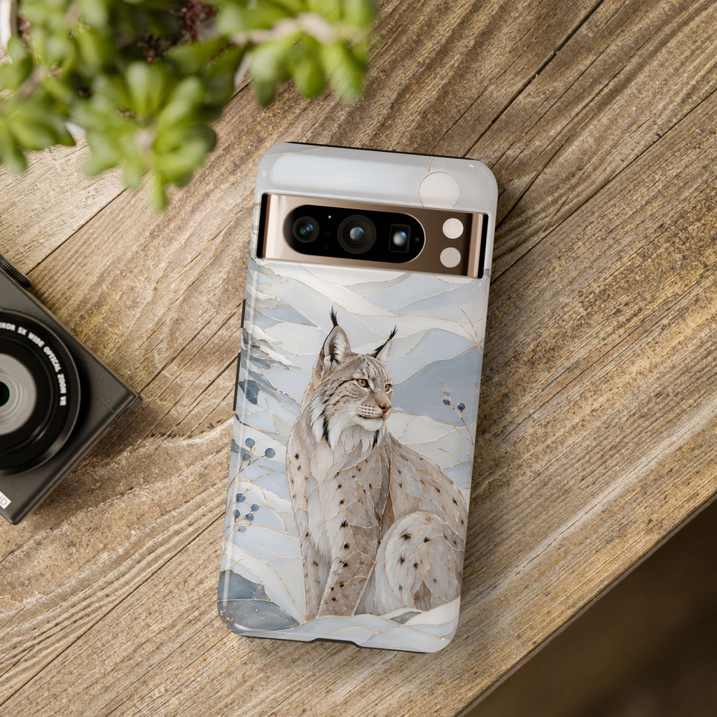 Lynx Google Pixel Phone Case | Winter Mountain Phone Case