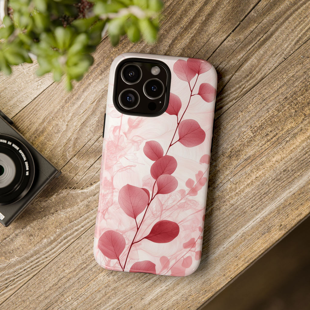 Cover per iPhone Rosa Botanico Floreale Eucalipto