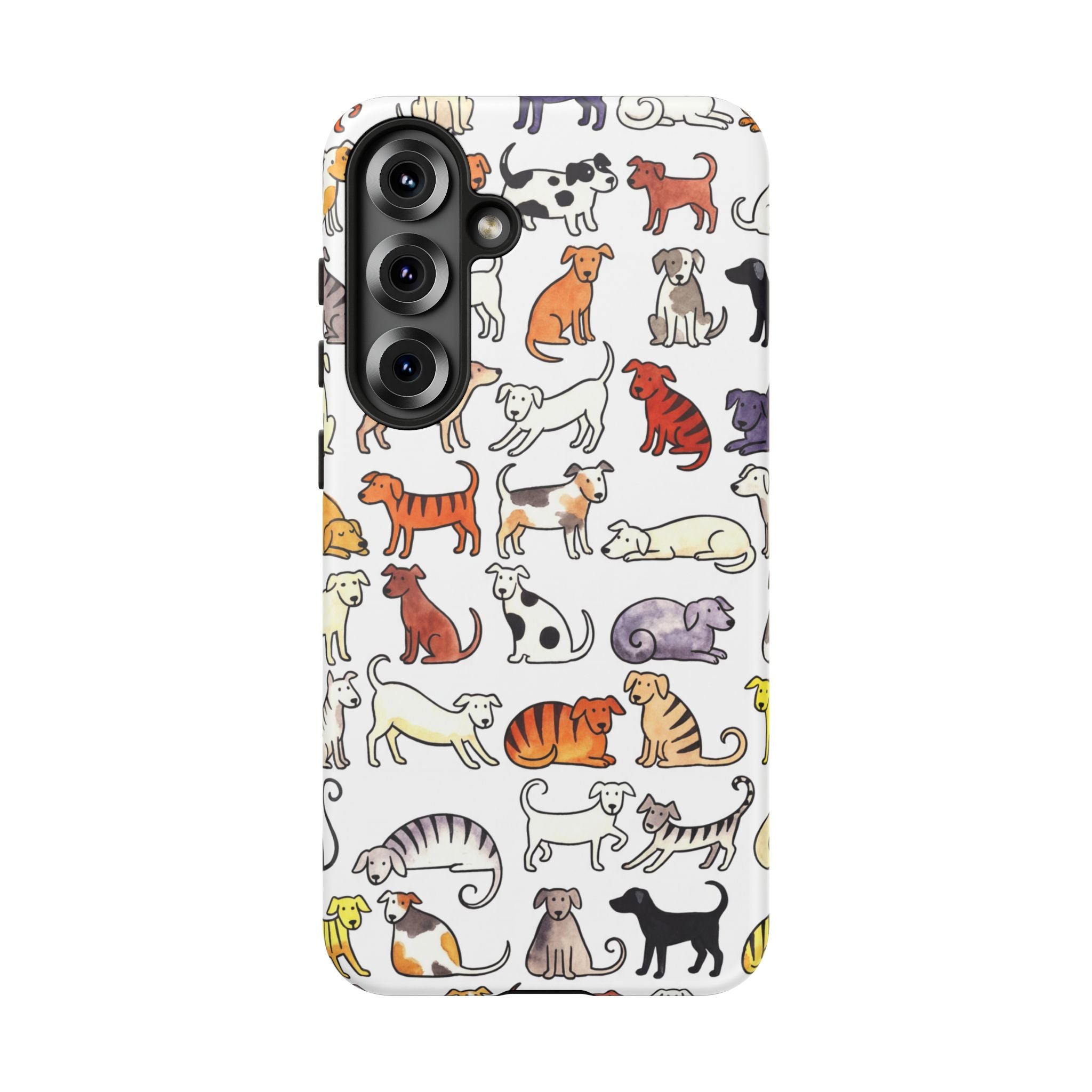 Dog Pattern Samsung Galaxy Case | Cute Colourful Dogs