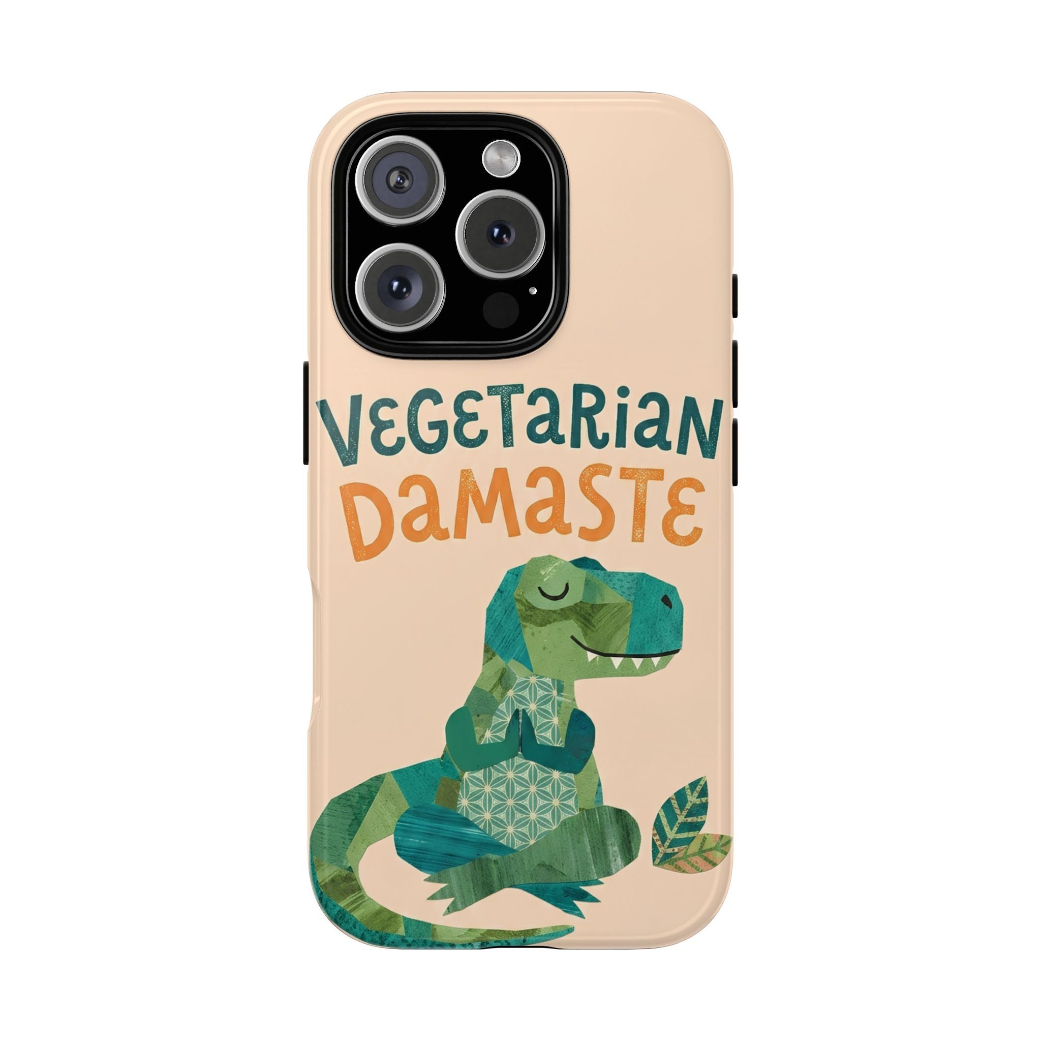 Cute Dinosaur Tough iPhone Case | Whimsical Meditating Dino Cover