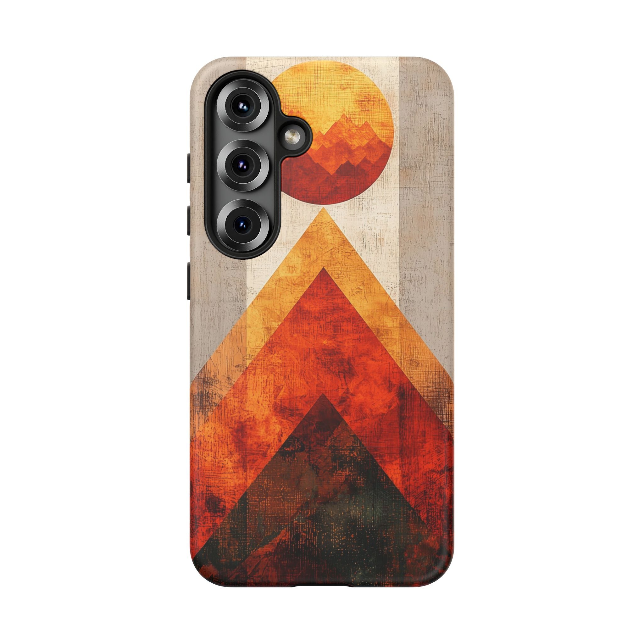 Retro Geometric Sunset Samsung Galaxy Case