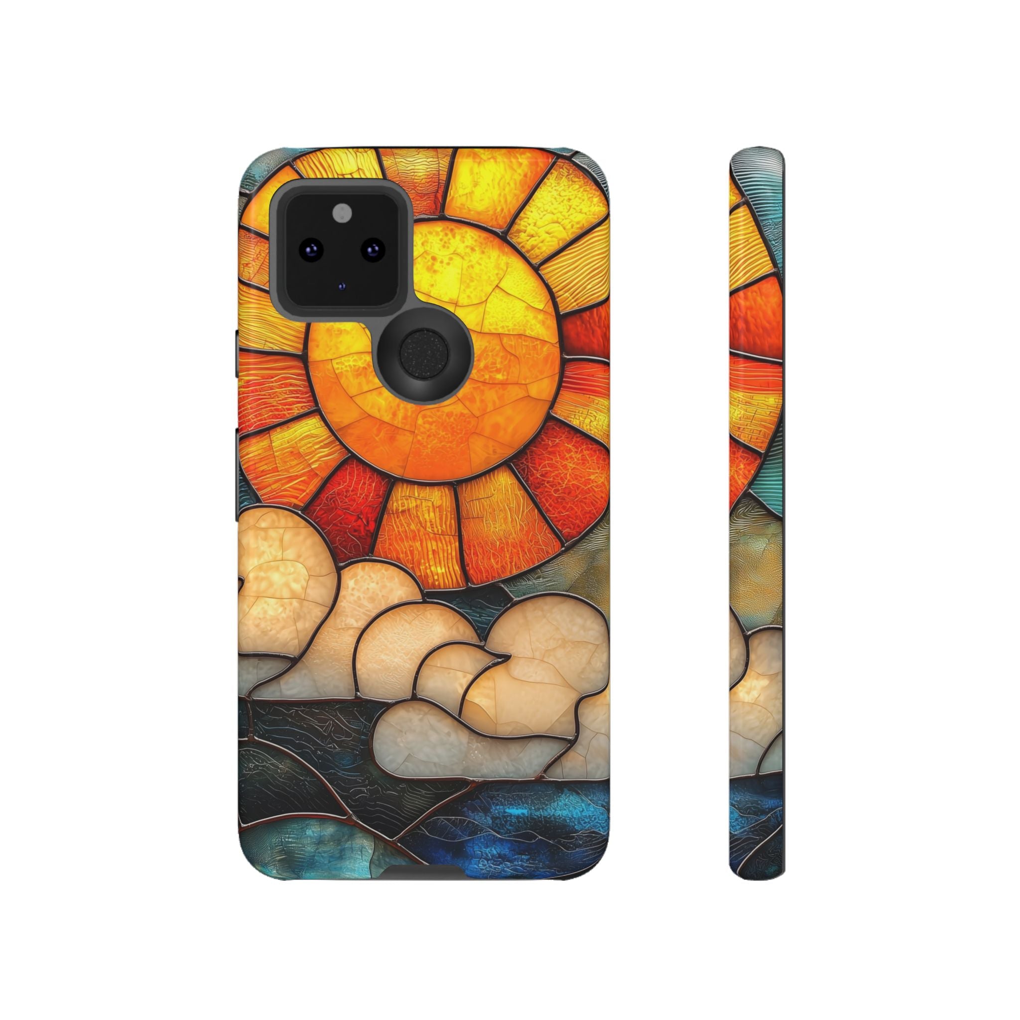 Stained Glass Sun & Clouds Google Pixel Case