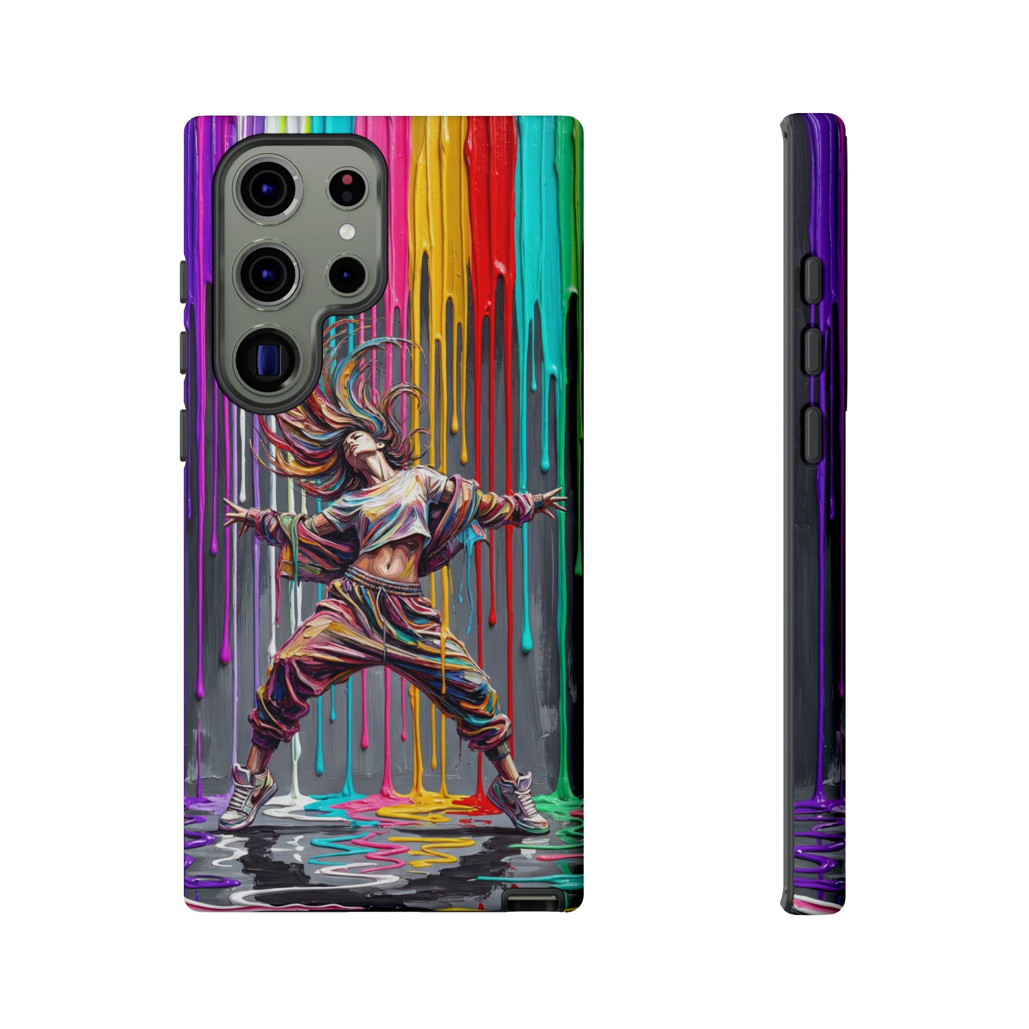 Samsung Galaxy Phone Case | Colorful Street Dance Drip Design
