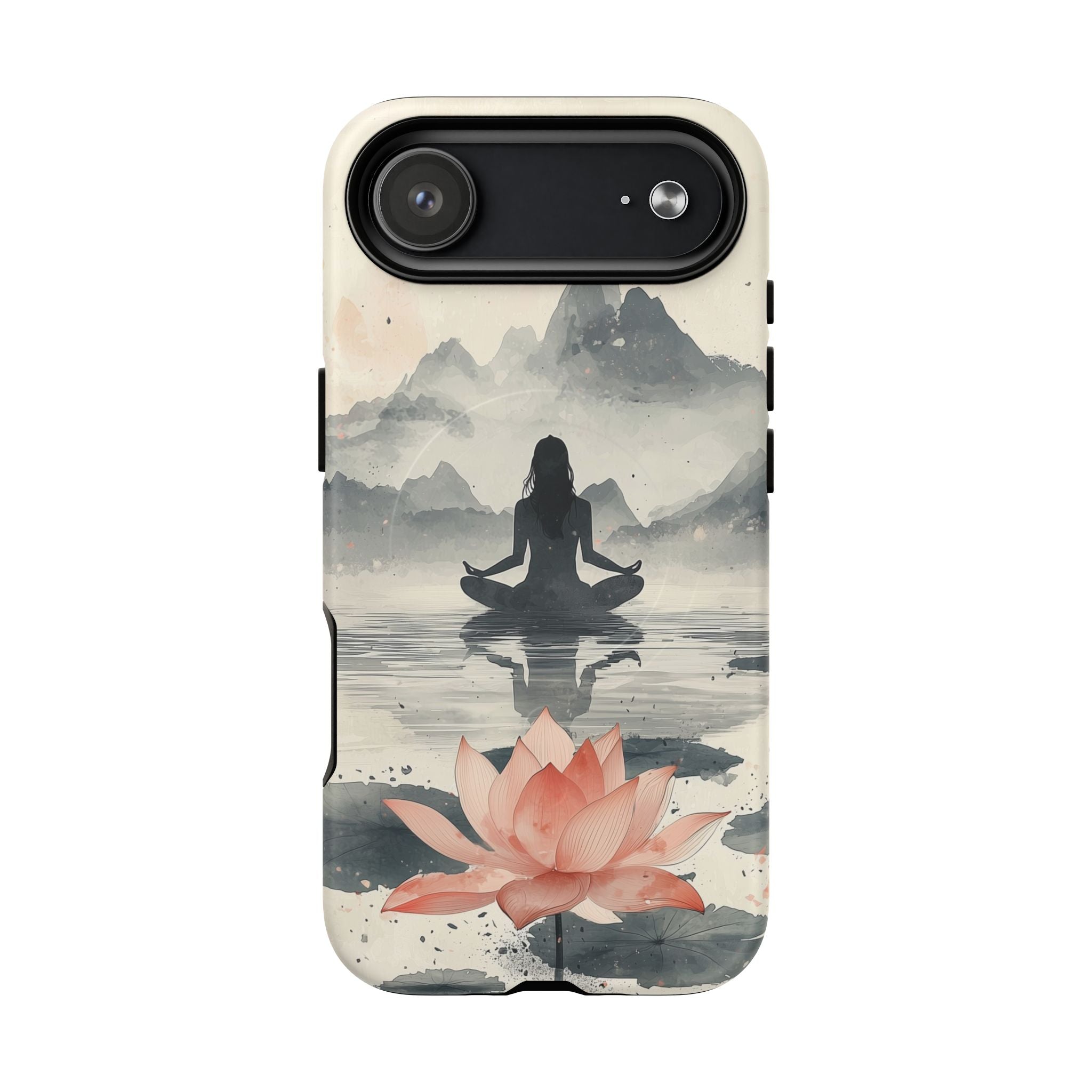Zen Yoga Meditation Lotus MagSafe iPhone Case