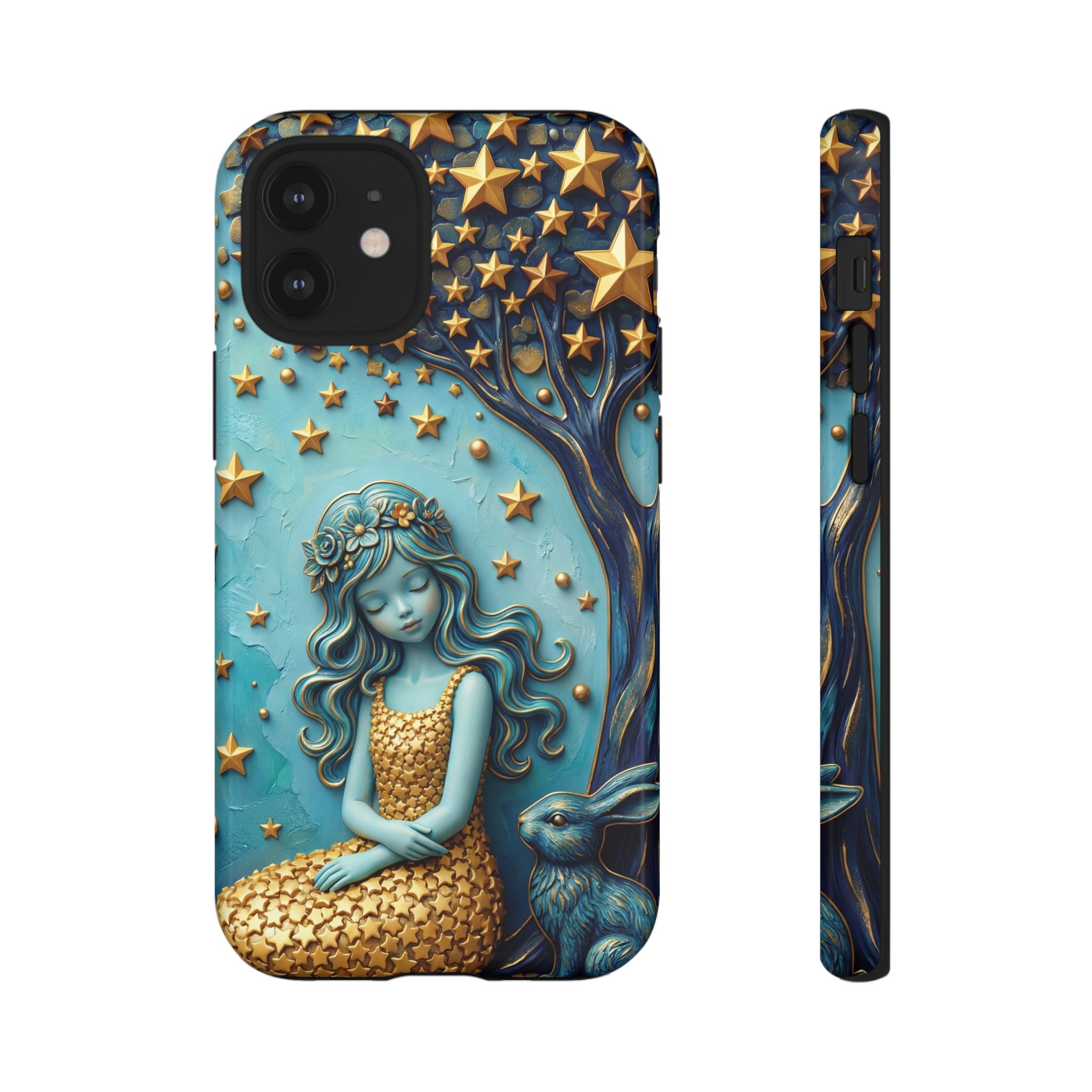Dreamy Maiden & Star Tree iPhone Case