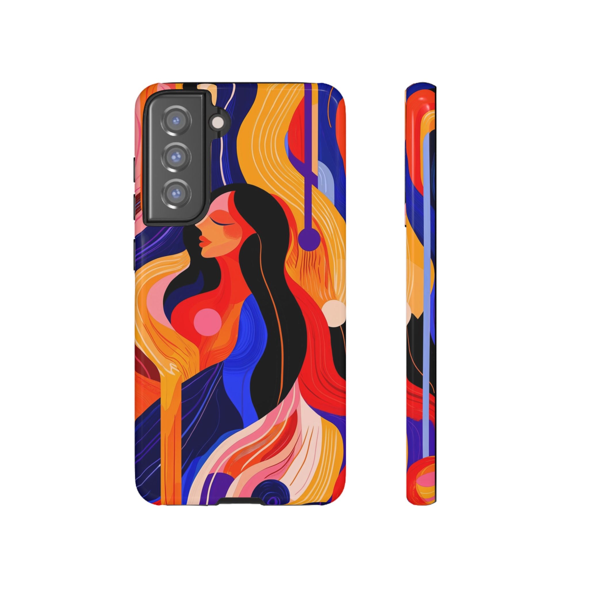Abstract Colourful Woman Samsung Galaxy Tough Case | Vibrant Artistic