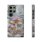 Iridescent Mushroom Illustration Samsung Galaxy Phone Case | Protective Hard Case