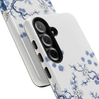 Vintage Blue White Porcelain Samsung Galaxy Phone Case | Chinoiserie Floral Tough Cover