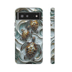 Sea Turtle Google Pixel Case — Ocean Waves Protective Phone Cover