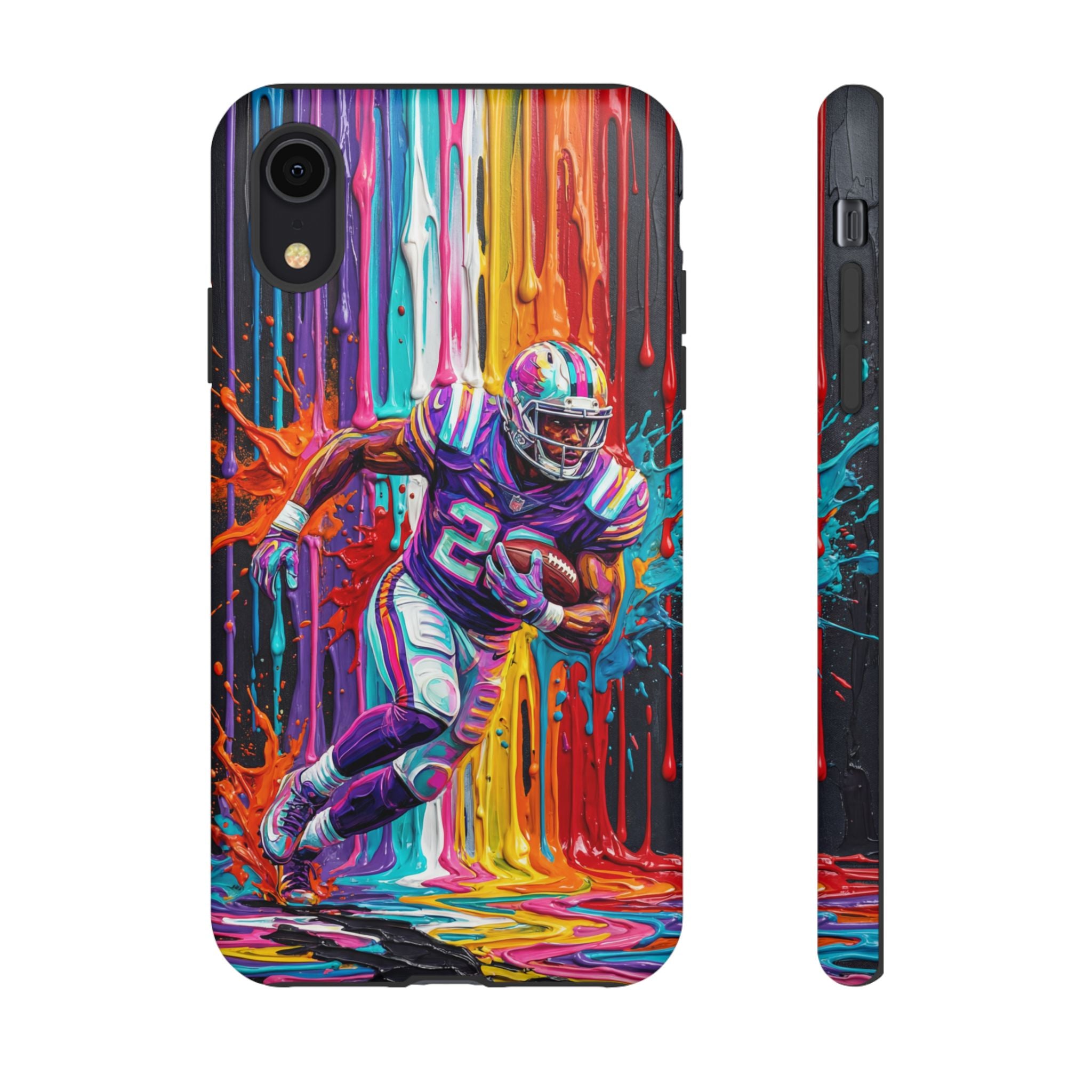 Vibrant American Football Runner iPhone Case