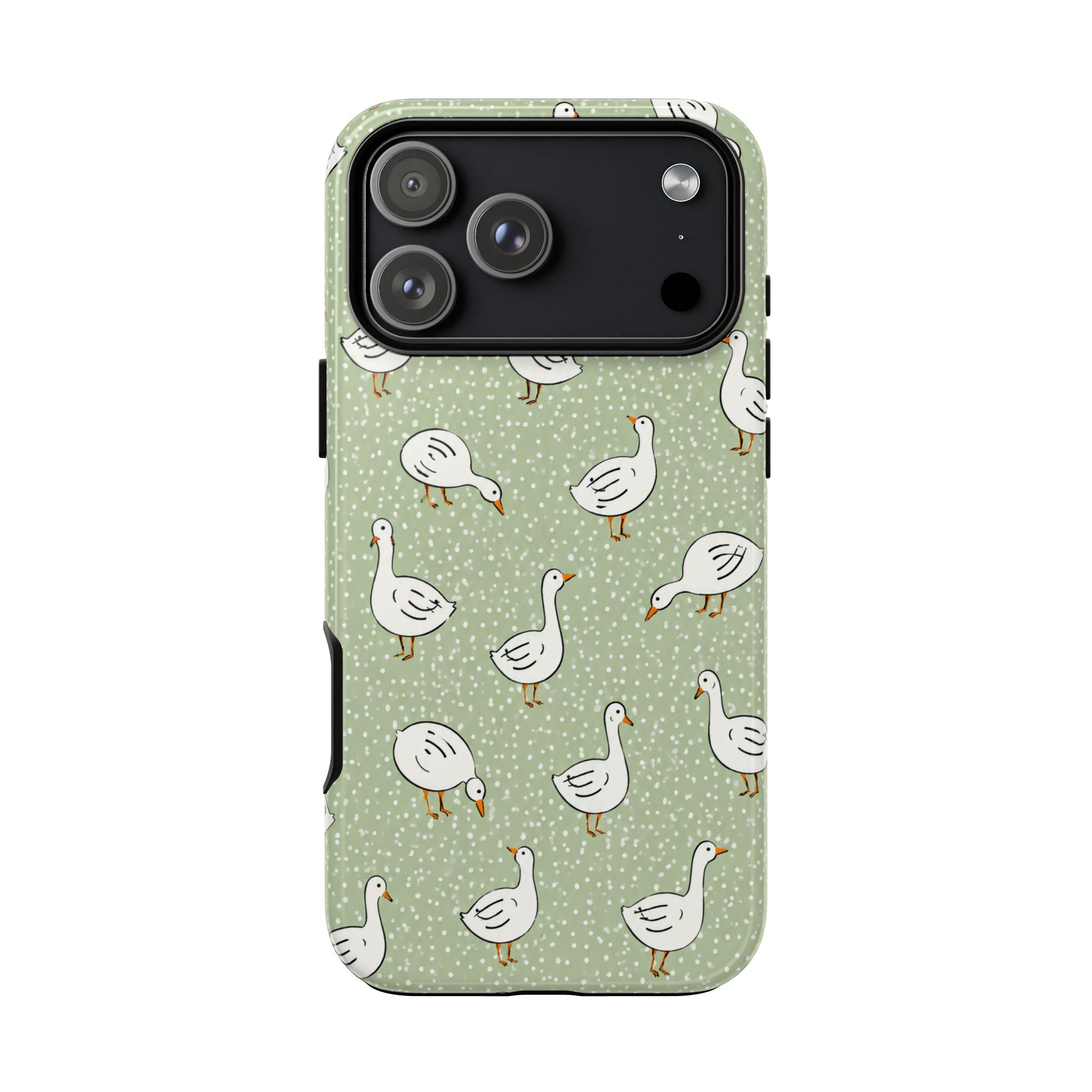 Goose iPhone Case | Cute White Goose Pattern Cover
