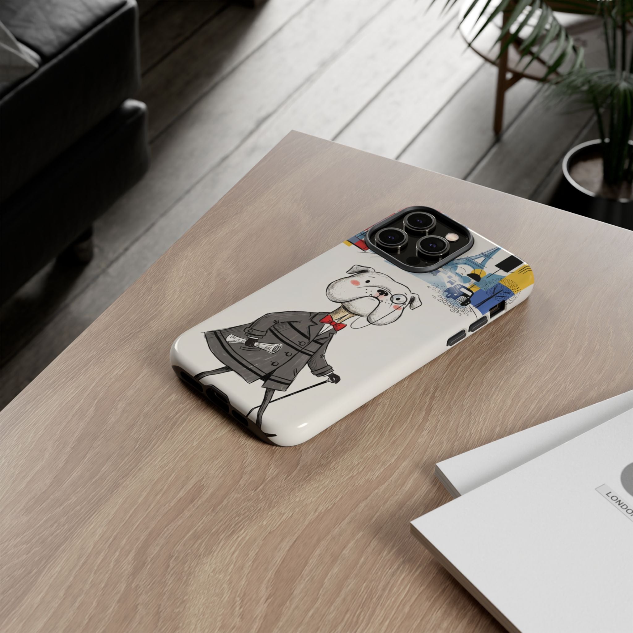 Vintage Dapper Gentleman Bulldog iPhone Case