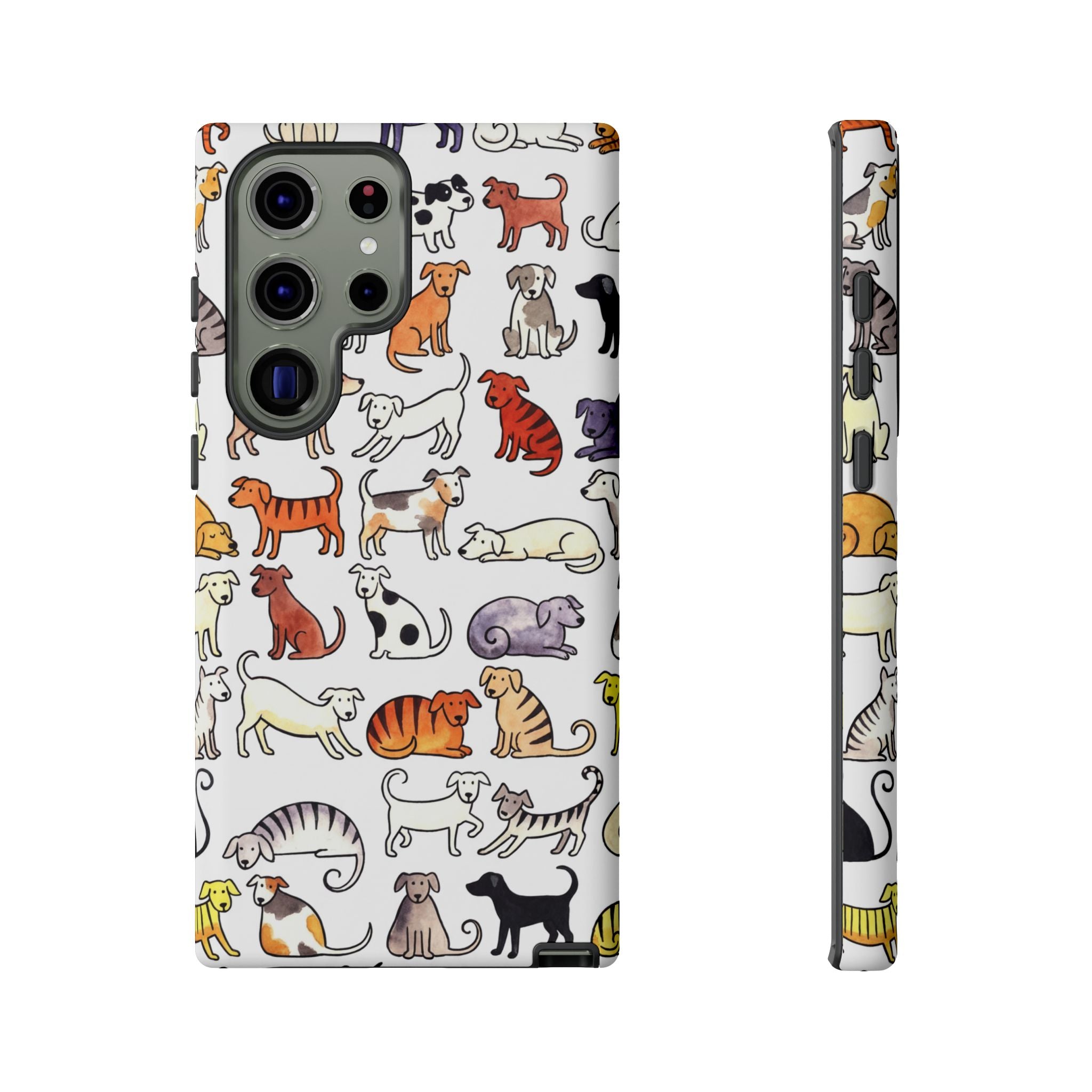 Dog Pattern Samsung Galaxy Case | Cute Colourful Dogs