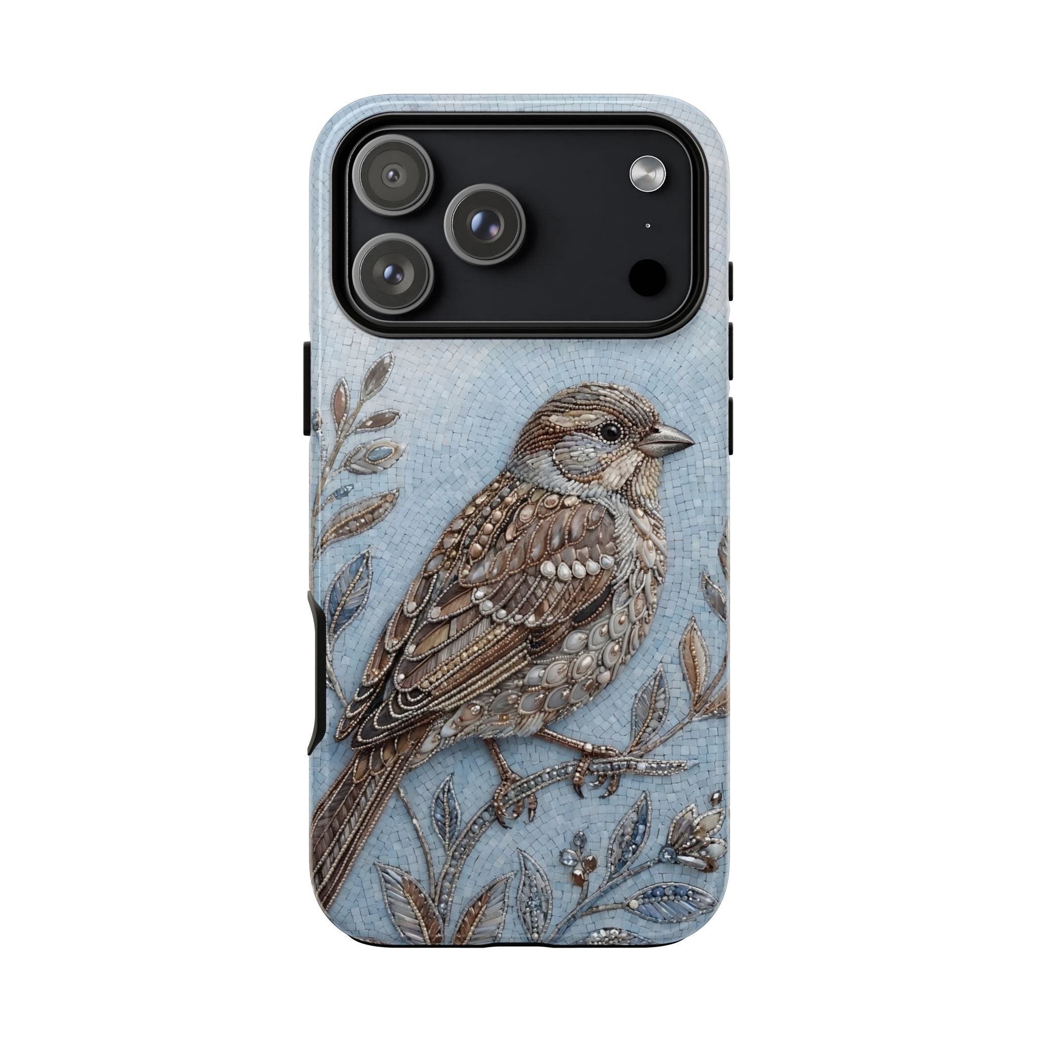 Bird Illustration iPhone Case — Sparrow Art Tough Phone Cover