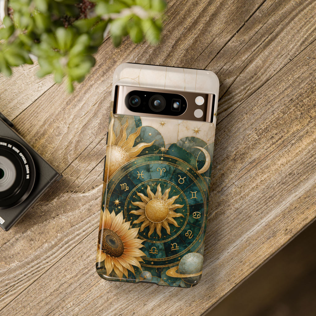 Celestial Sun Google Pixel Phone Case | Zodiac Wheel Phone Case