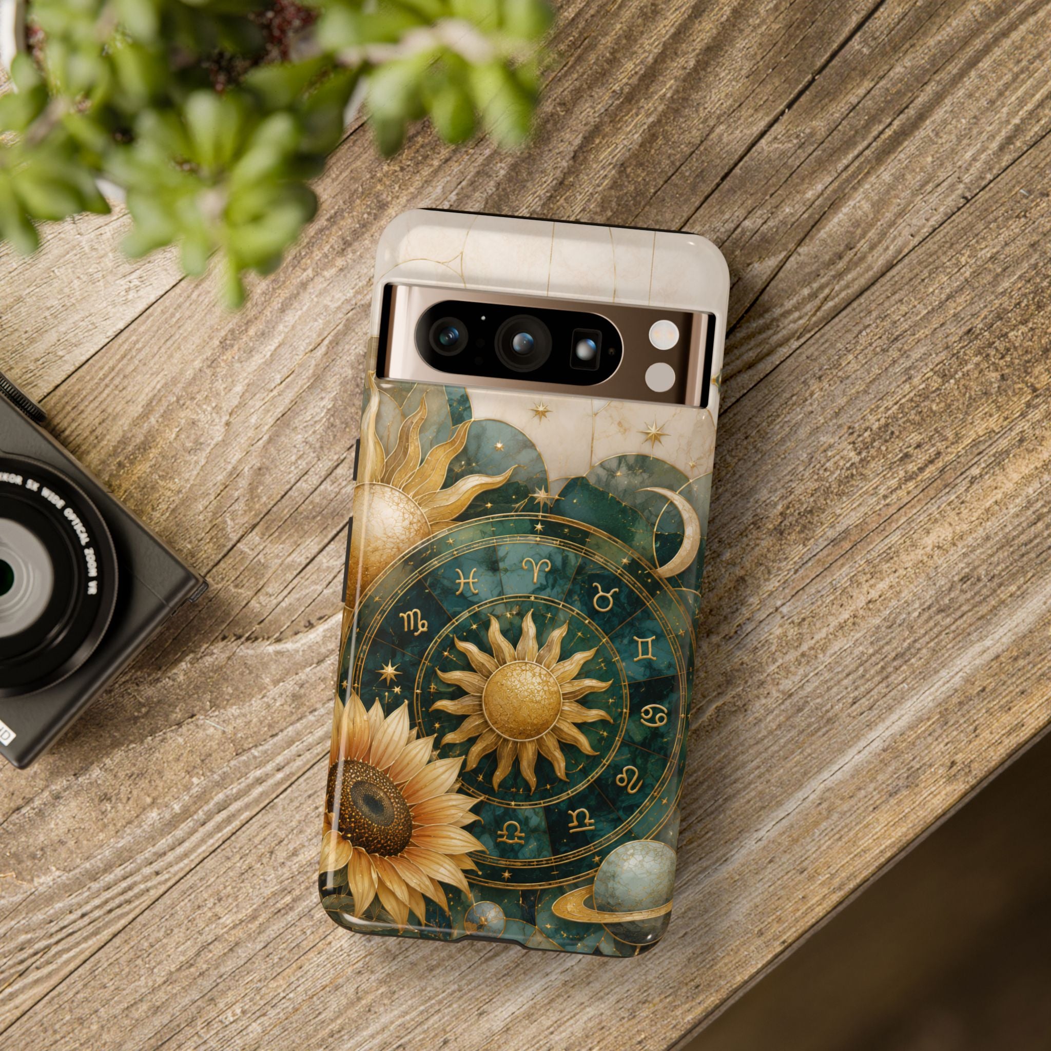 Celestial Sun Google Pixel Phone Case | Zodiac Wheel Phone Case
