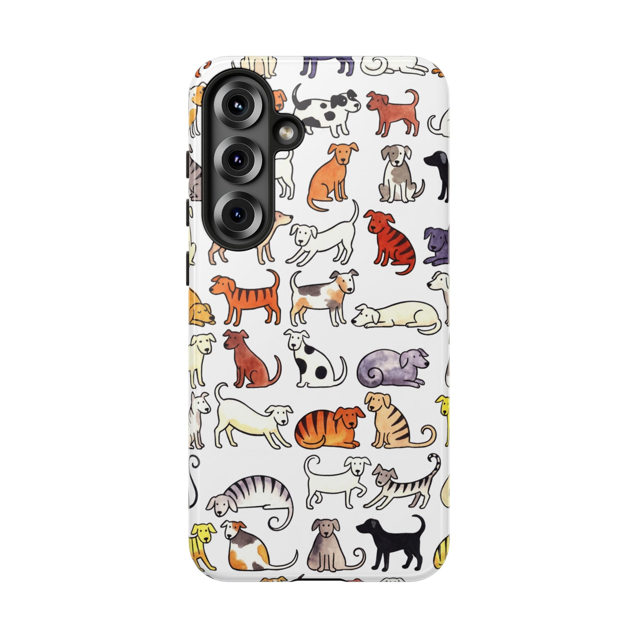 Dog Pattern Samsung Galaxy Case | Cute Colourful Dogs