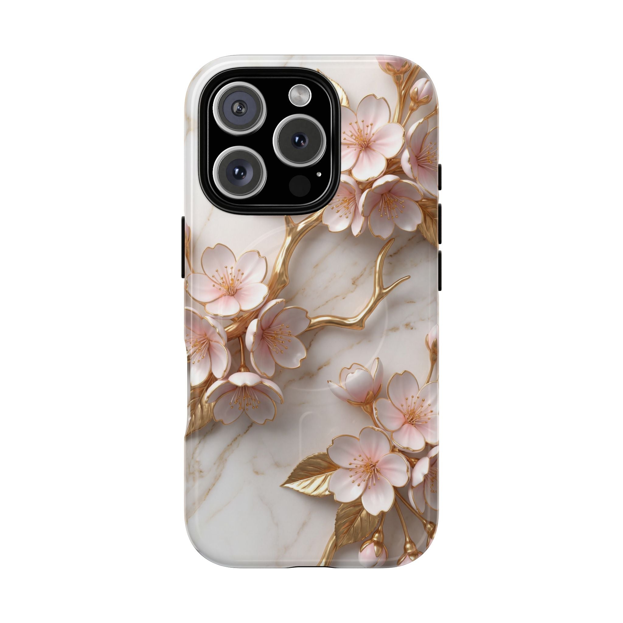 Floral Cherry Blossom MagSafe Phone Case — Tough Protective iPhone Cover