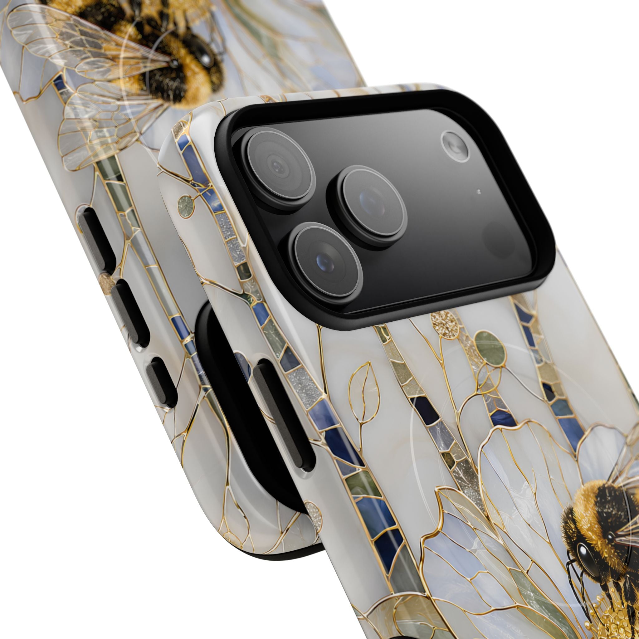 Bumblebee on White Flower Tough MagSafe Case