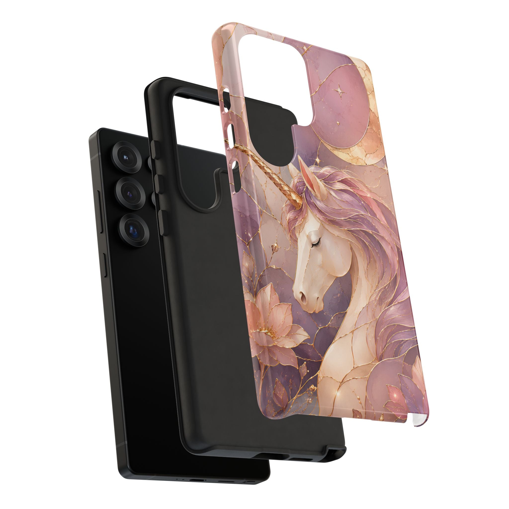 Unicorn Samsung Galaxy Phone Case | Stained Glass Phone Case