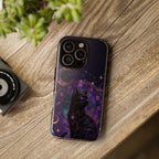 Black Cat Astrology iPhone Case | Zodiac Galaxy iPhone Case