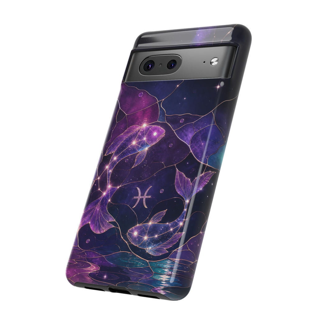 Pisces Zodiac Google Pixel Phone Case | Celestial Fish Phone Case