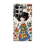 Whimsical Chef Kitchen Illustration Samsung Galaxy Phone Case