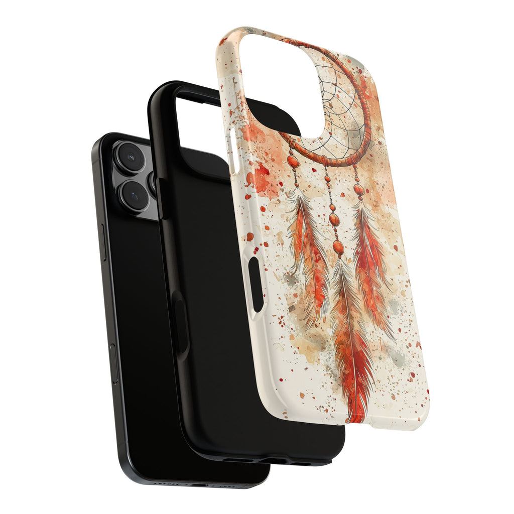 Dreamcatcher Tough iPhone Case | Watercolour Feather