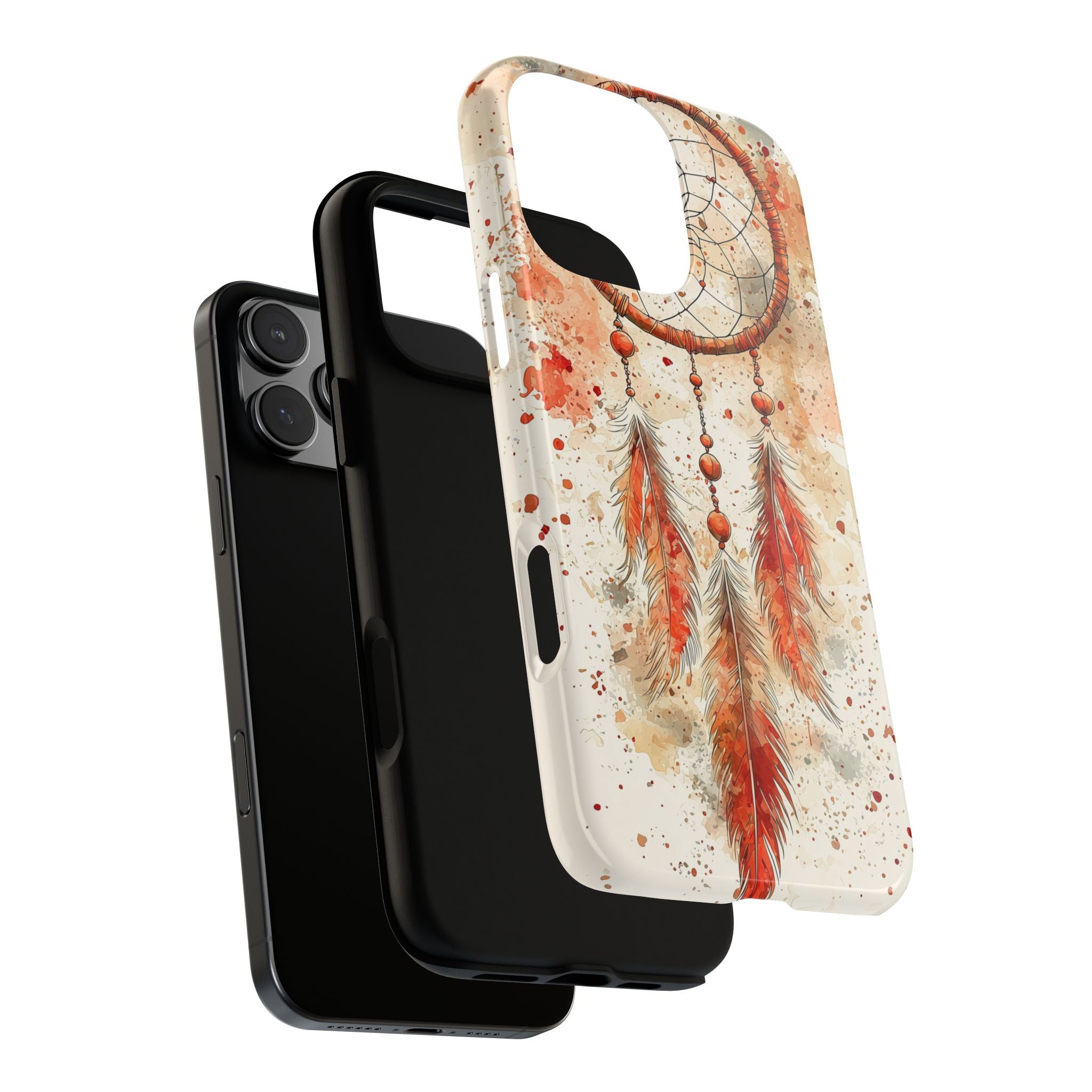 Dreamcatcher Tough iPhone Case | Watercolour Feather