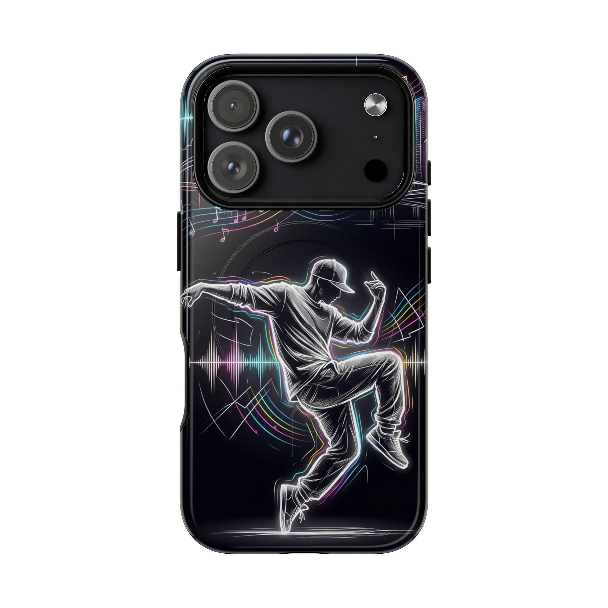 Dancer Neon Skyline MagSafe iPhone Case