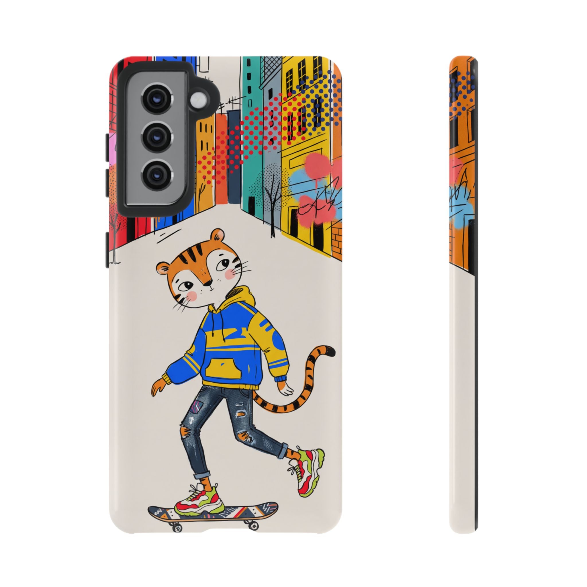 Skater Tiger Samsung Galaxy Phone Case