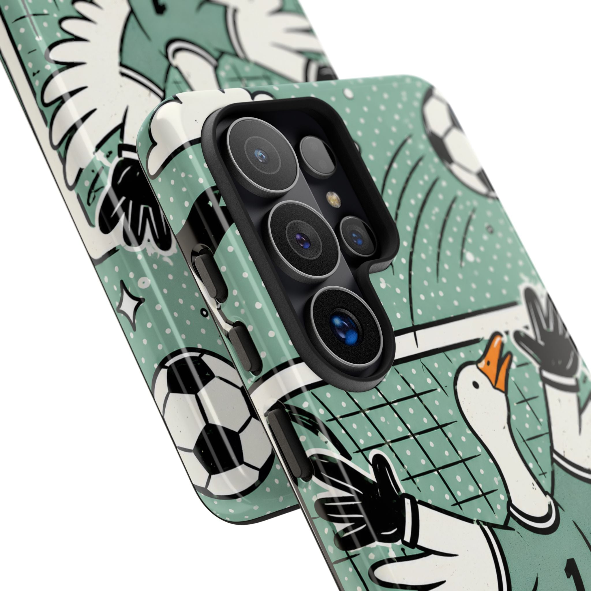 Goalkeeper Goose Samsung Galaxy Phone Case | Funny Soccer Bird Cover