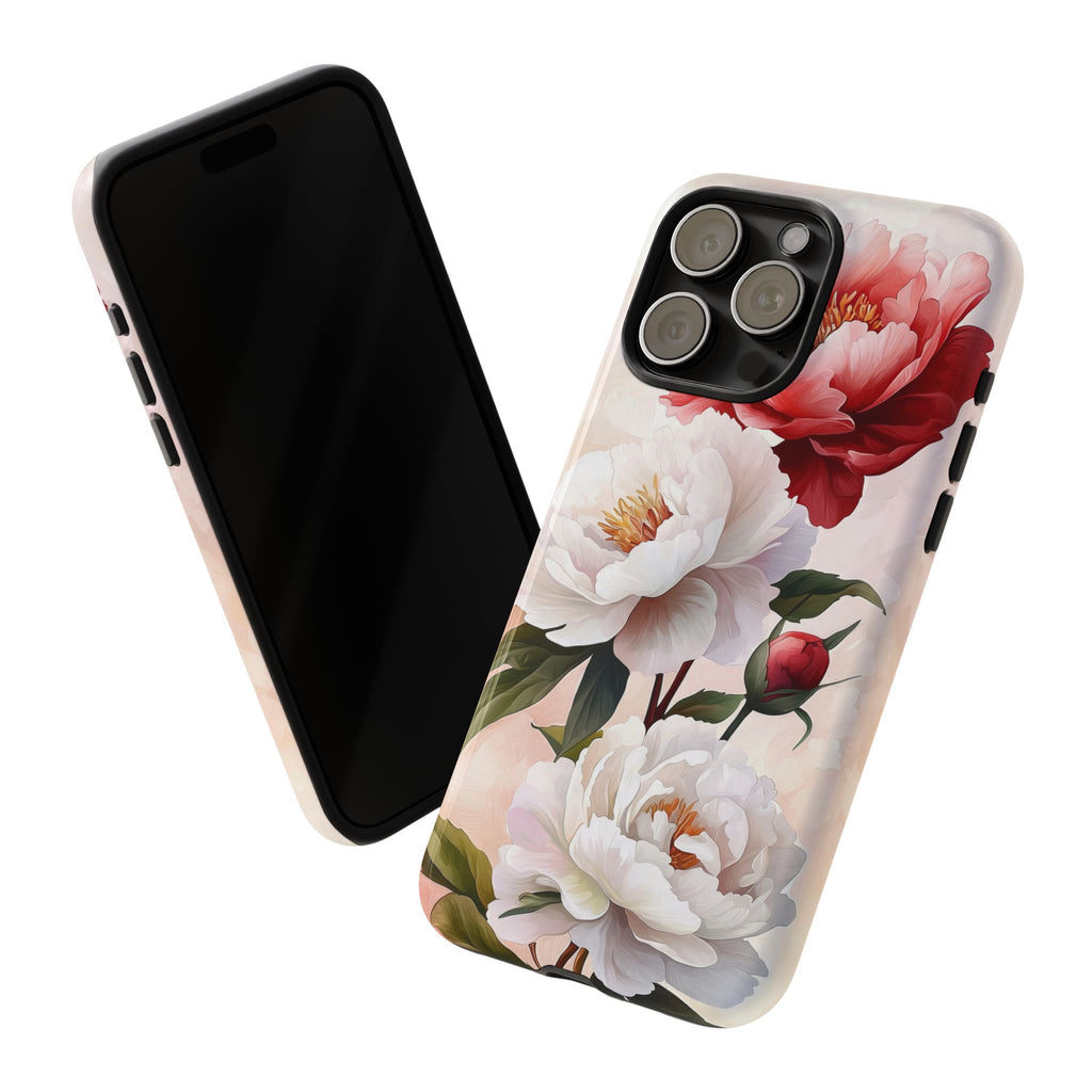 Floral Peony Tough iPhone Case