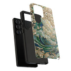 Elegant Ocean Wave Floral Art Samsung Galaxy Case