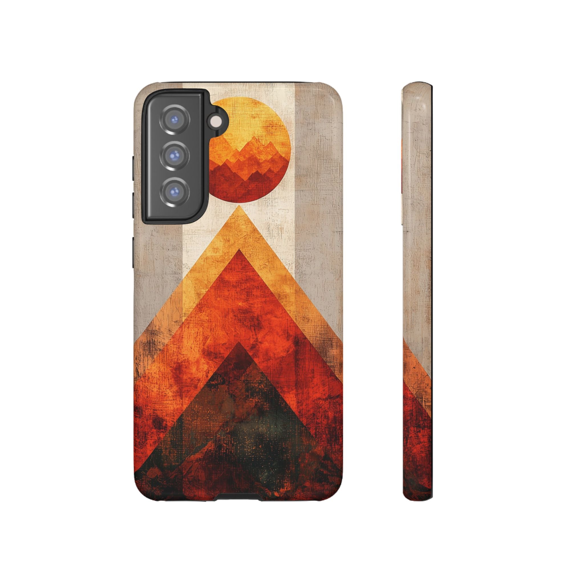 Retro Geometric Sunset Samsung Galaxy Case