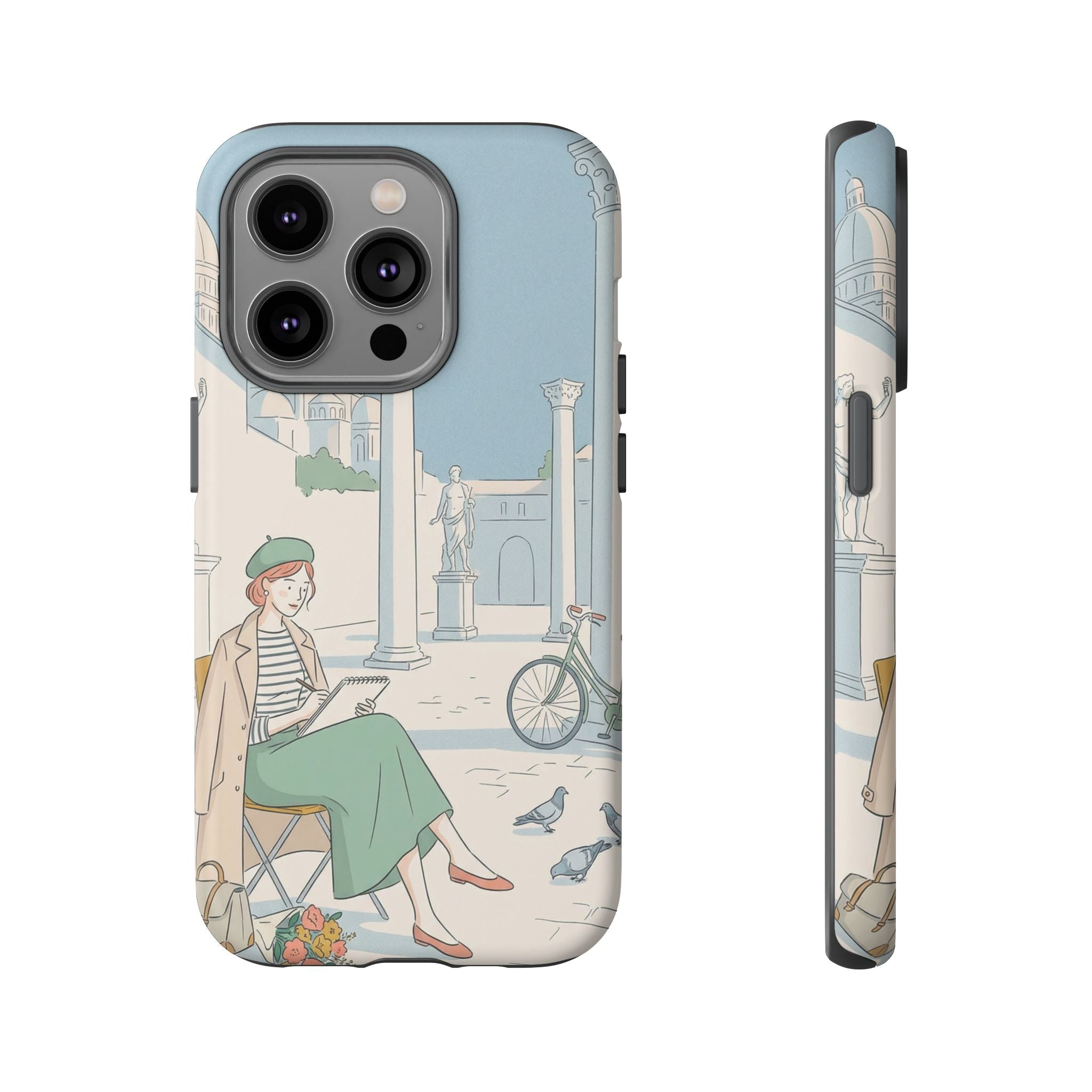 Florence Art Aesthetic iPhone Case | Renaissance Italy Travel Illustration