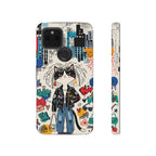 Punk City Cat Graffiti Design Google Pixel Phone Case
