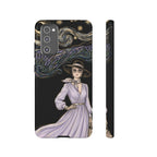 Starry Night Lavender Woman Samsung Galaxy Phone Case | Artistic Protective Tough Case