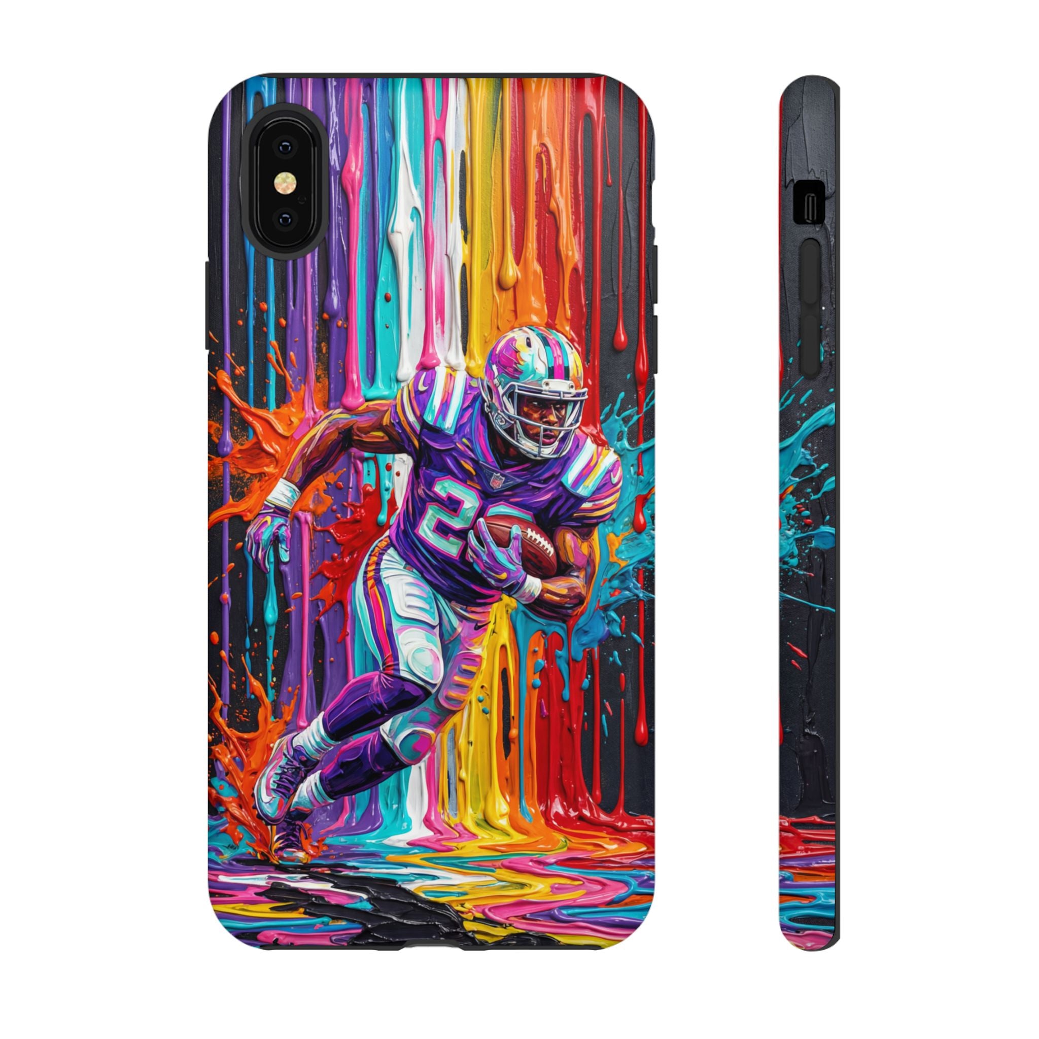 Vibrant American Football Runner iPhone Case
