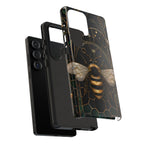 Golden Bee Samsung Galaxy Phone Case | Vintage Bee Art Cover