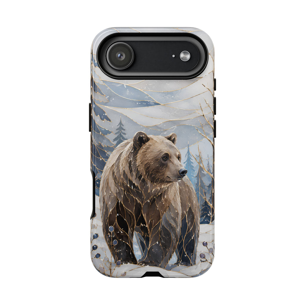 Grizzly Bear iPhone Case | Winter Wildlife iPhone Case