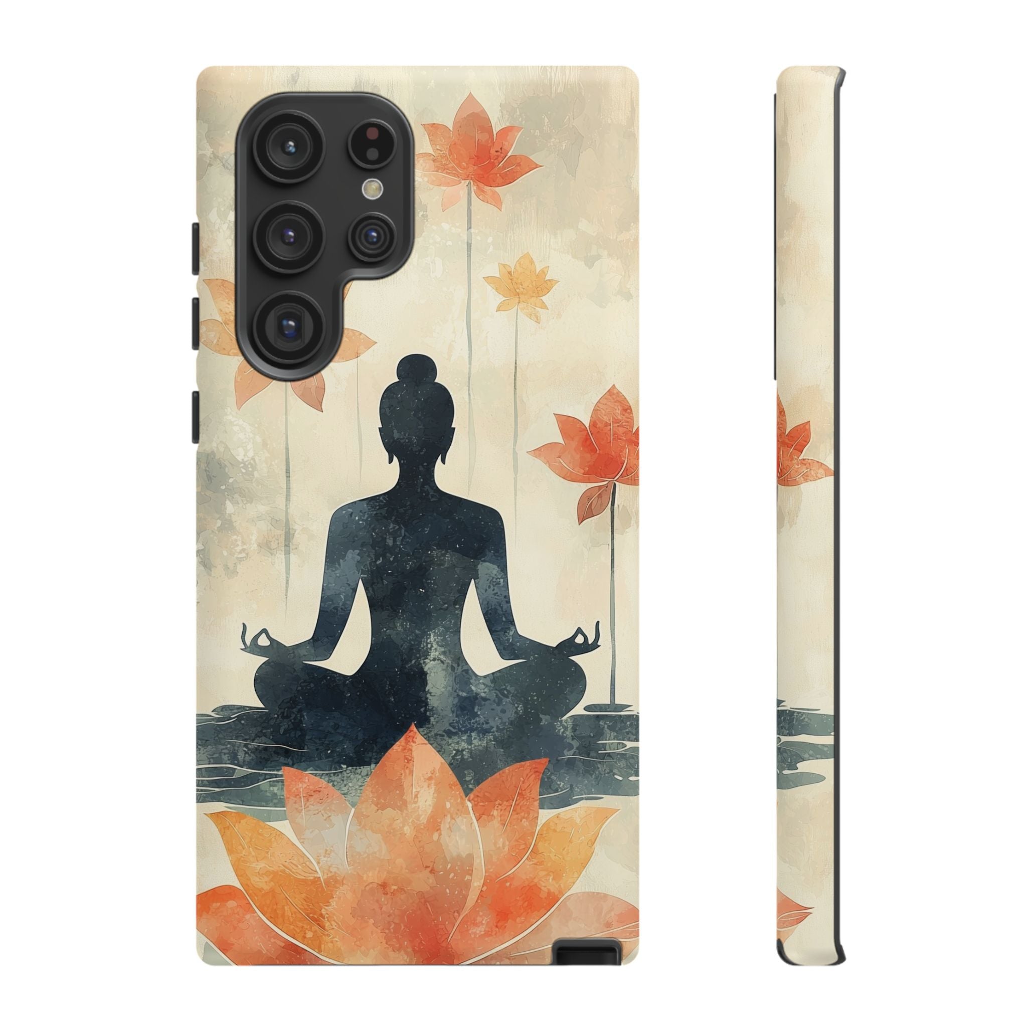 Yoga Lotus Samsung Galaxy Case | Meditative Silhouette