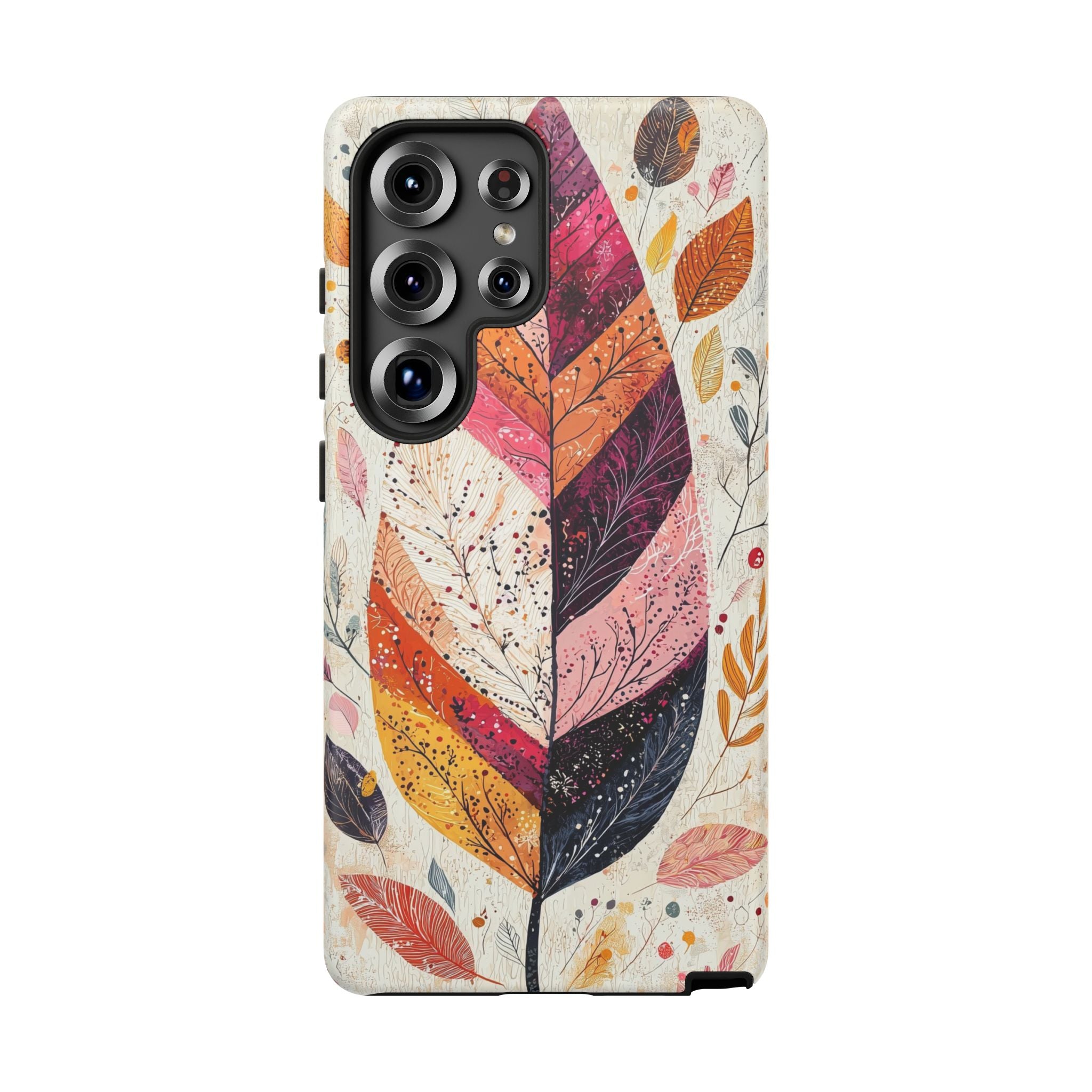 Autumn Leaf Tough Samsung Galaxy Case | Watercolour Feathered Fall Design