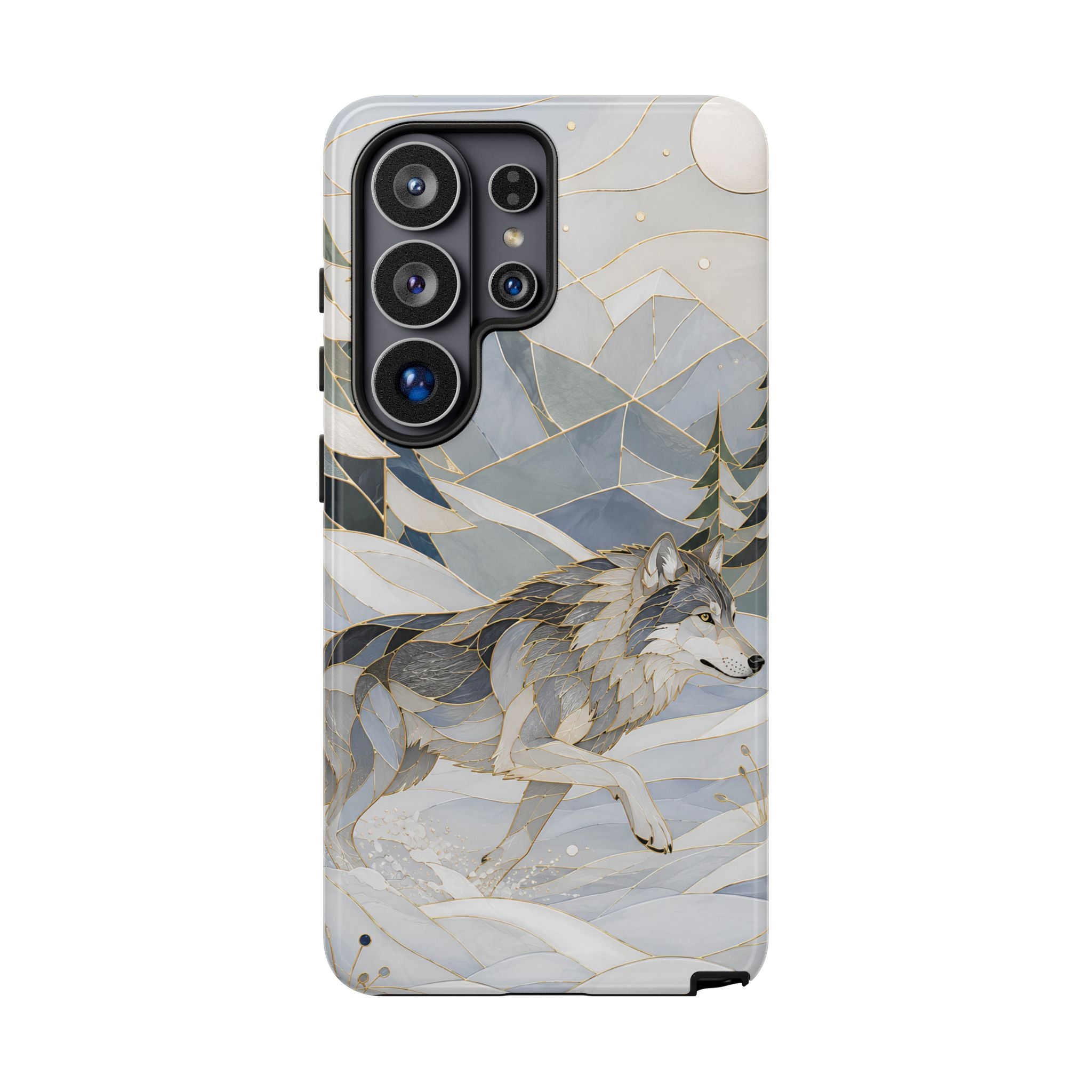 Winter Wolf Samsung Galaxy Phone Case | Mountain Forest iPhone Case