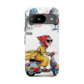 Cover Google Pixel Moto Nonna Vespa Vintage | Cover iPhone Viaggio Scooter Retrò