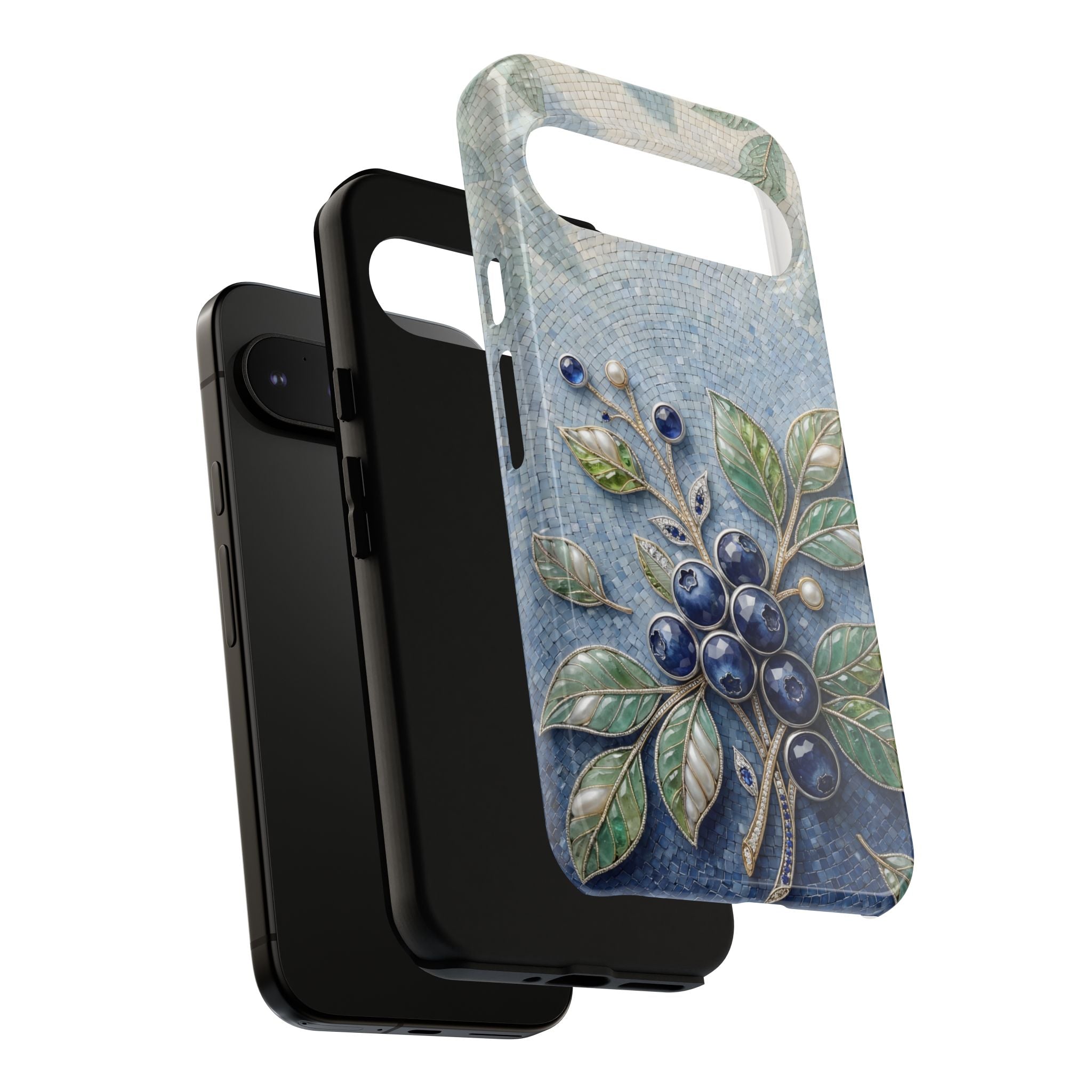 Blueberry Botanical Tough Google Pixel Phone Case | Floral Protective Phone Cover